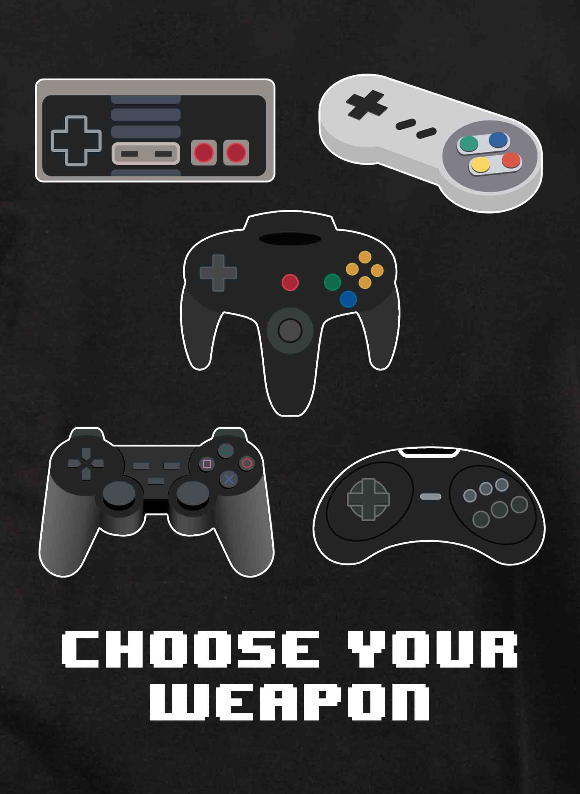 Choose your weapon controllers Kids T-Shirt