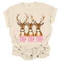 Ho Ho Ho Reindeer Christmas Comfort Colors T-Shirt