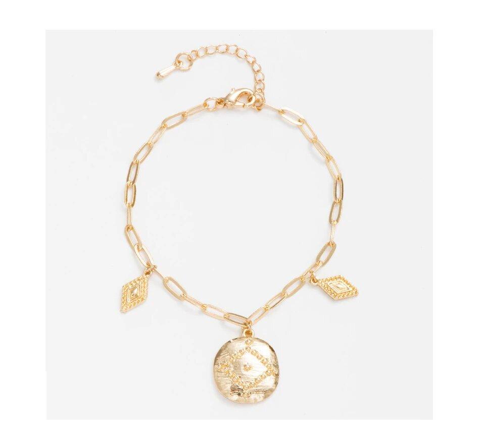 Coin Charm Bracelet