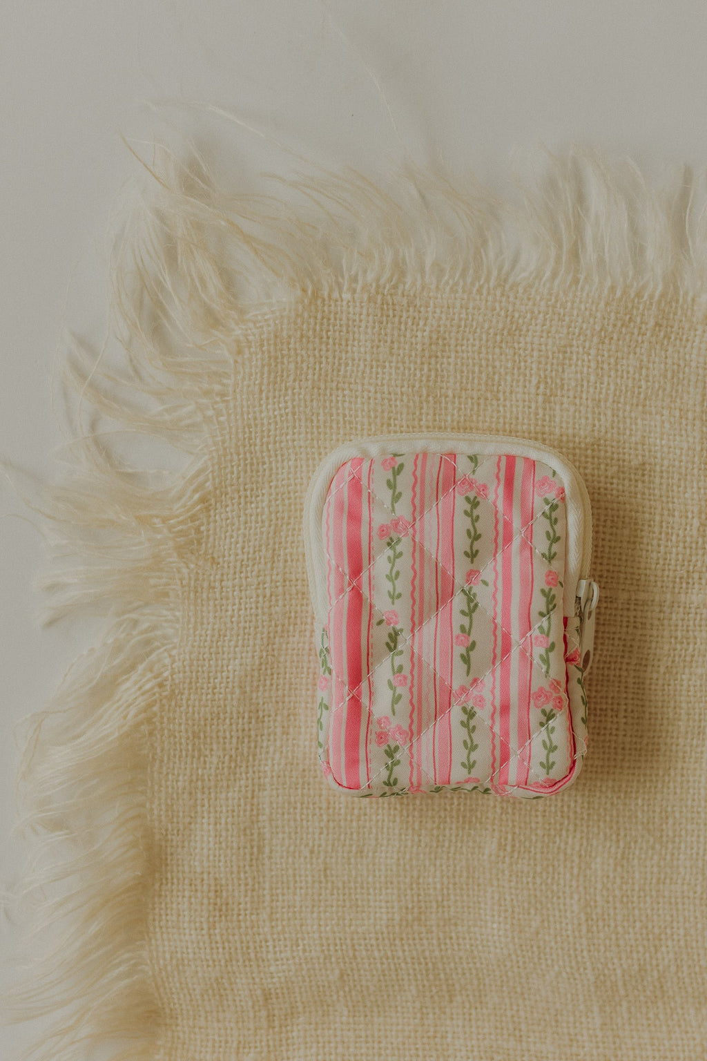 Floral Rosary Pouch