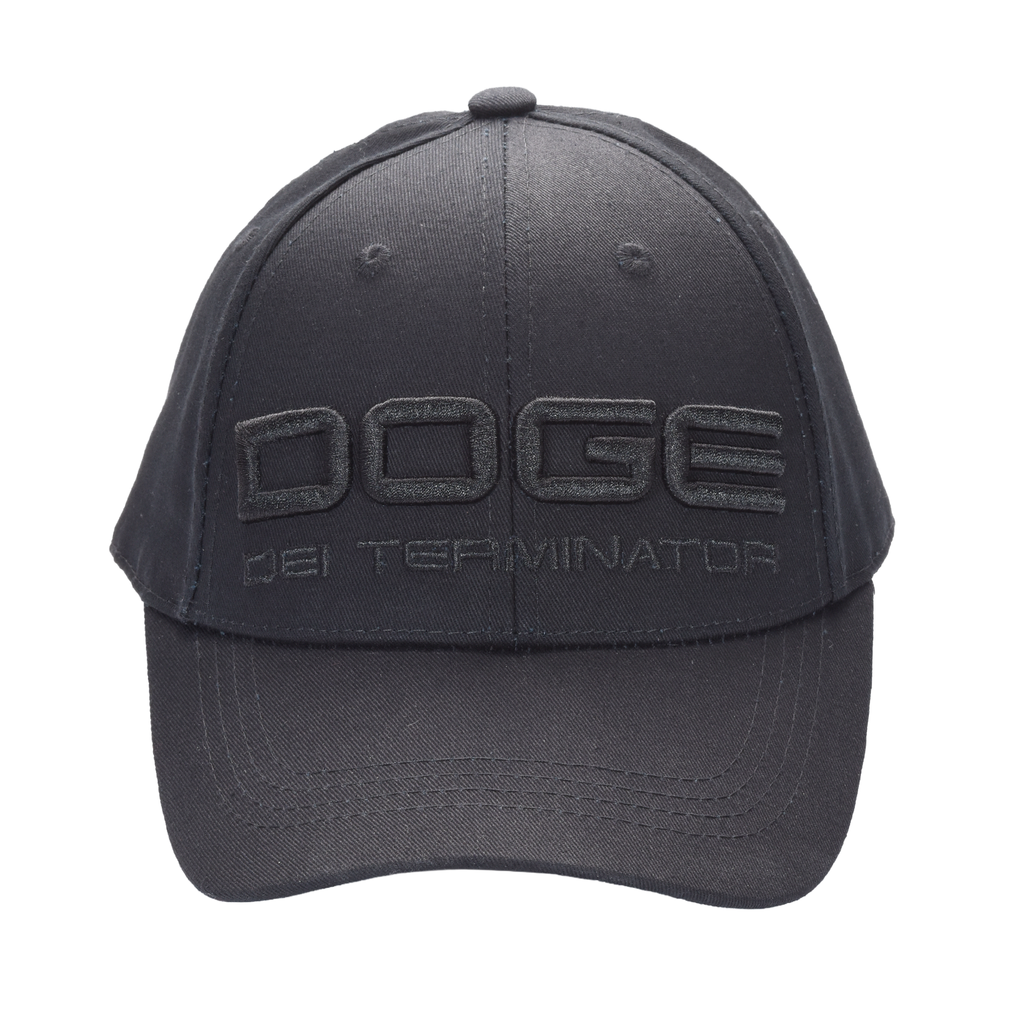 DOGE “Department of Government Efficiency” Cap ‒ Black / Musk-Ramaswamy Embroidery