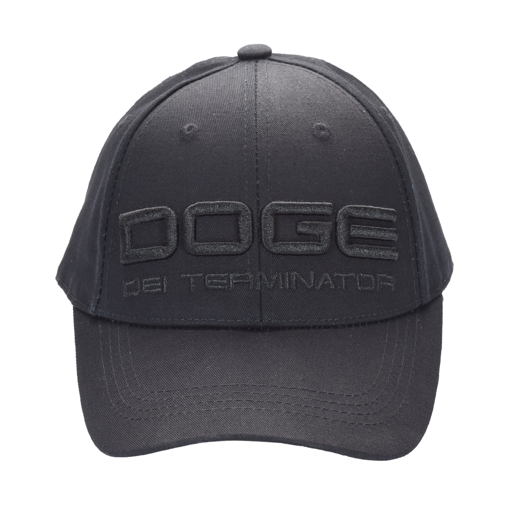 DOGE “Department of Government Efficiency” Cap ‒ Black / Musk-Ramaswamy Embroidery