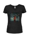 Drowning in Sorrow Juniors V Neck T-Shirt