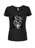 Electric Kiss Juniors V Neck T-Shirt