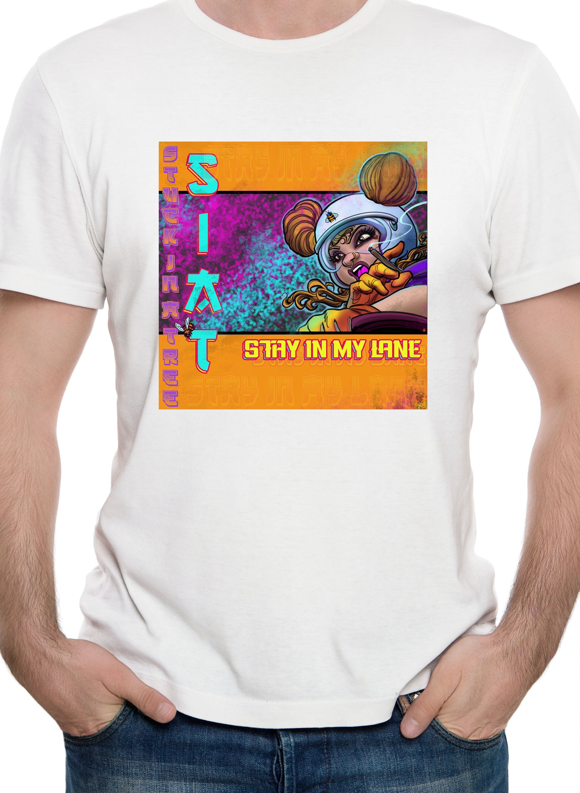 Stay In My Lane Pop Art T-Shirt