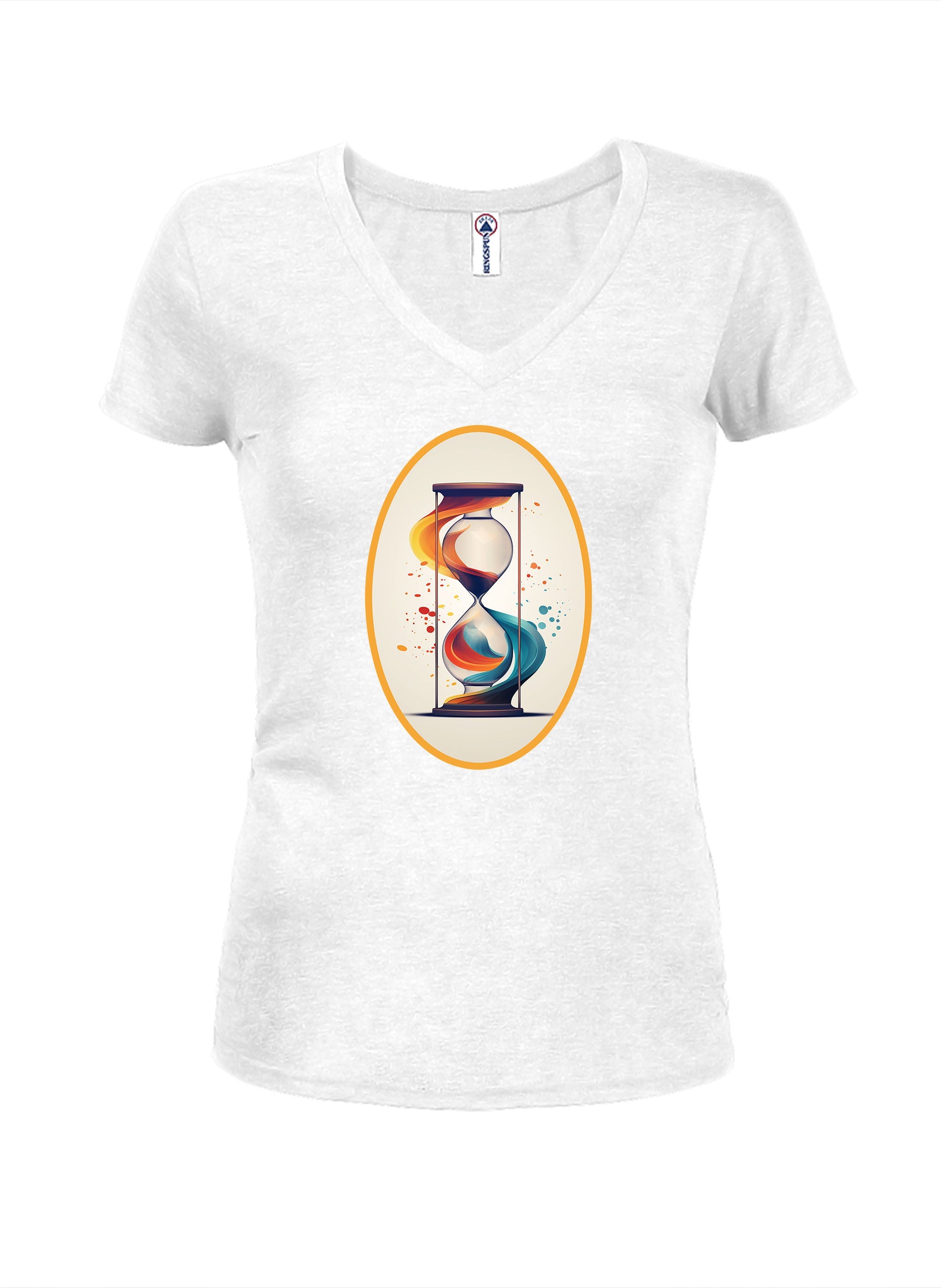 Hourglass Juniors V Neck T-Shirt