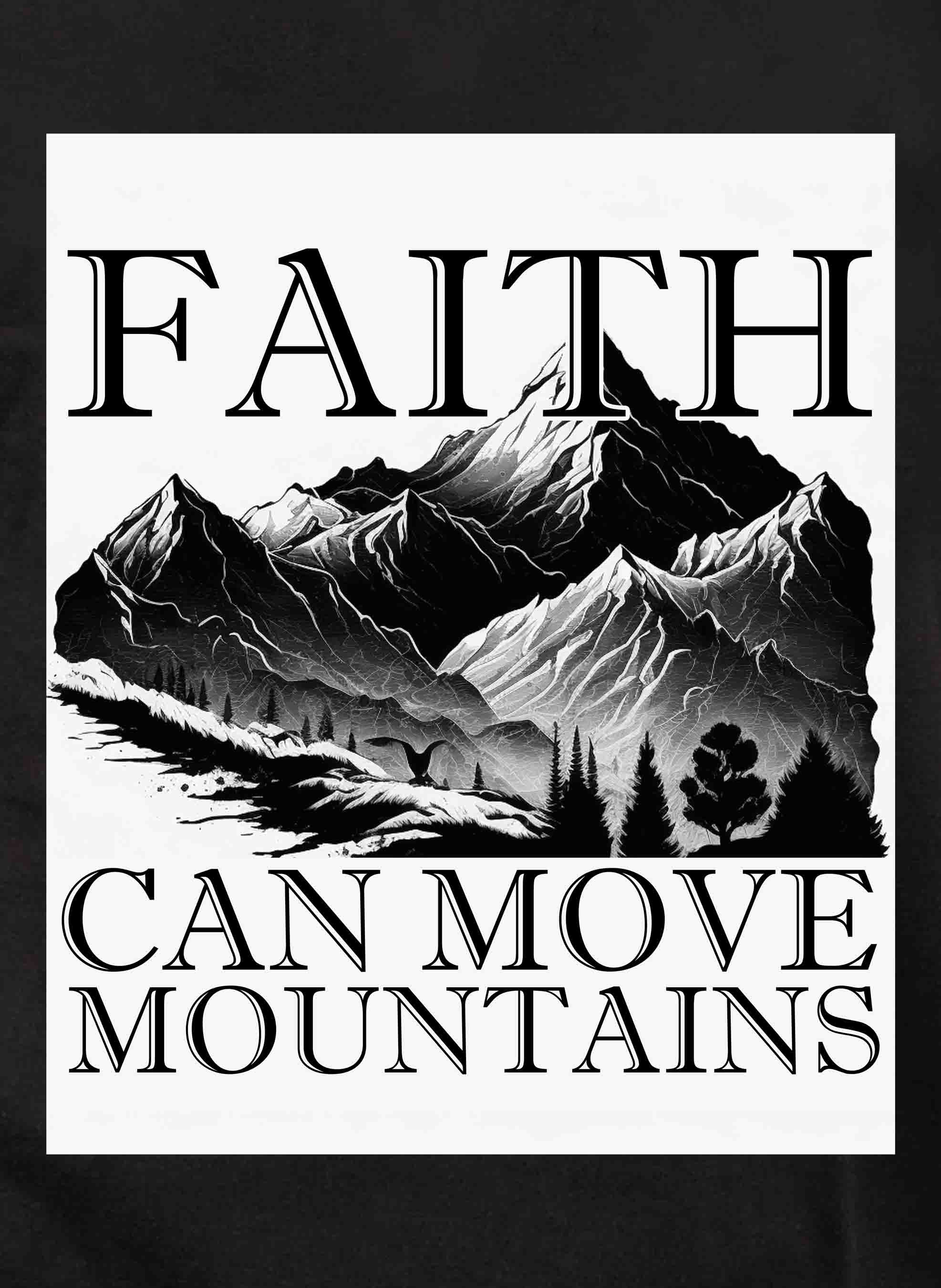 Faith Can Move Mountains Kids T-Shirt
