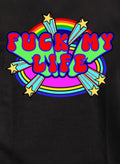 Fuck My Life Stars and Rainbow Kids T-Shirt