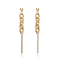 Chain and Bar Drop Dangle Earrings