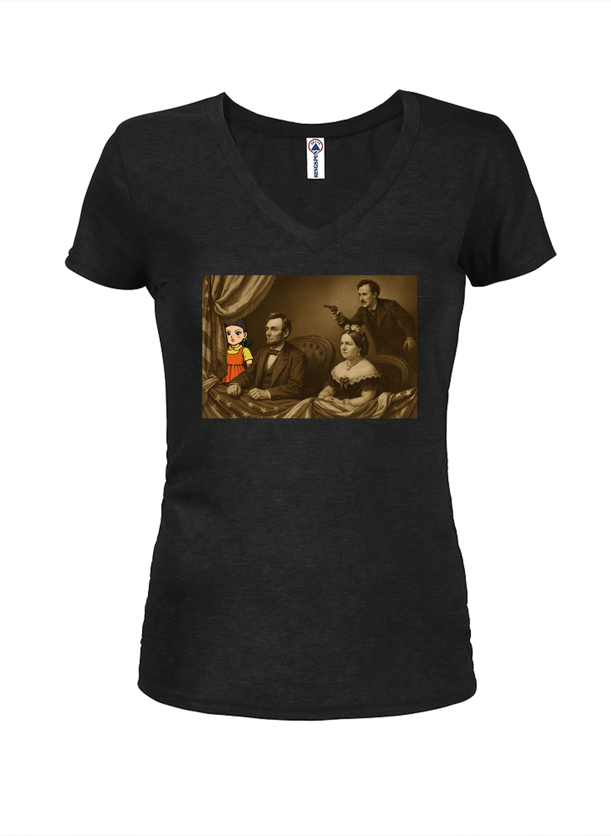 Green Light Theater Juniors V Neck T-Shirt