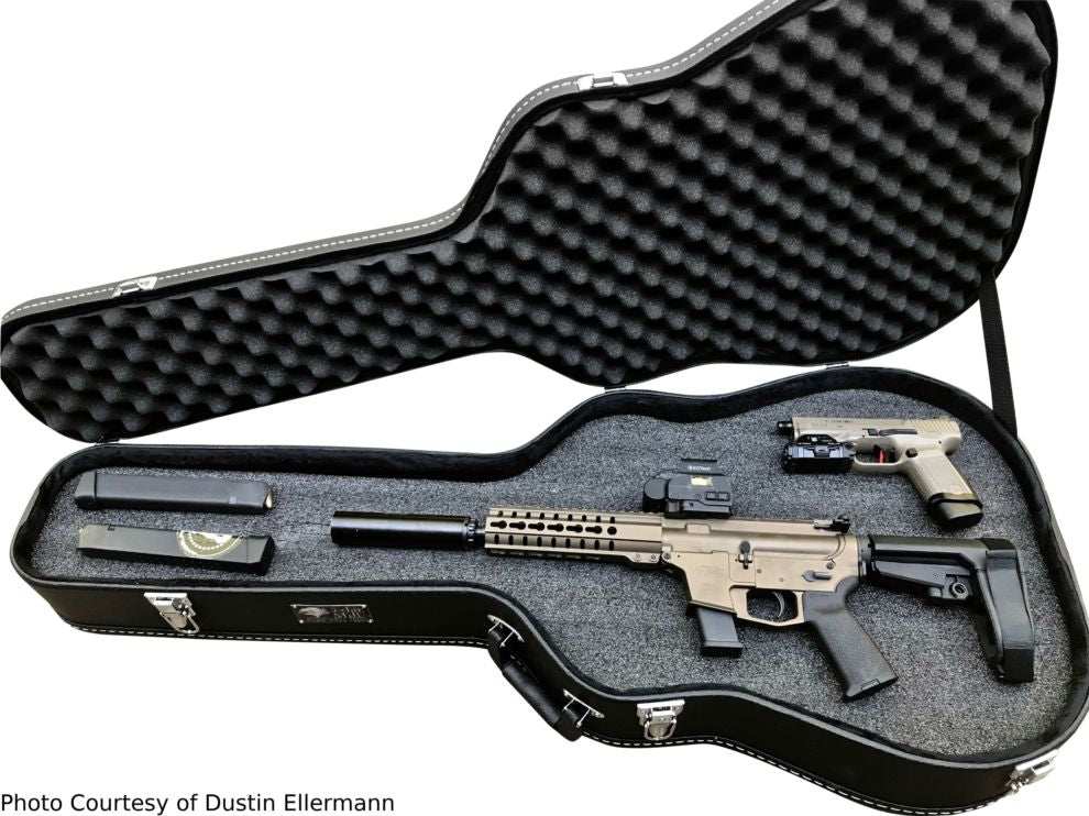 Discreet Concealment Guitar Rifle Case