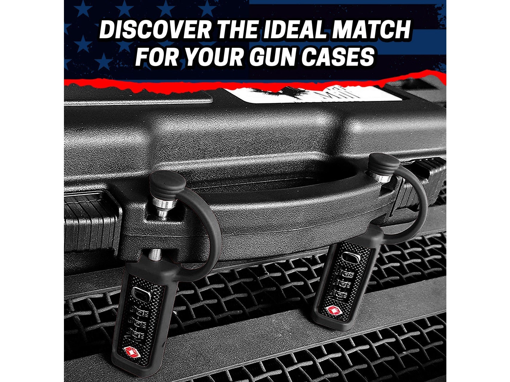 4-Pack TSA Approved MonoShaft™ Gun Case Lock