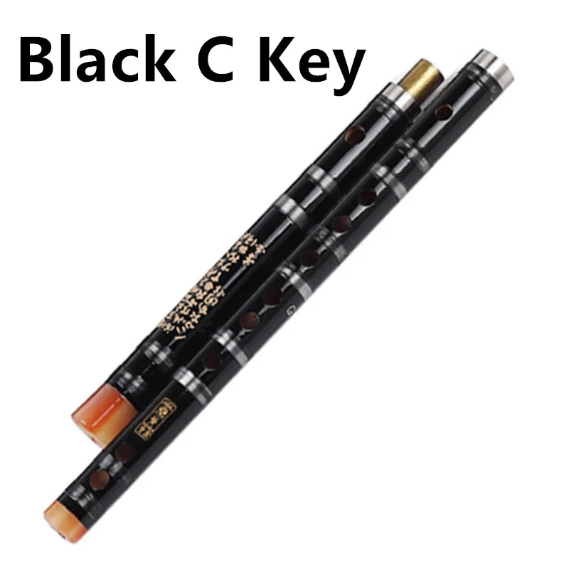 Bamboo Dizi Transverse Flute – Professional Woodwind Instrument in C D E F G Keys, 5 Colors