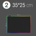 RGB LED Gaming Mouse Pad — Waterproof Large Desk Mat, Non-Slip Rubber, Multiple Sizes (70 x 30–90 x 40 cm / 27.6 x 11.8–35.4 x 15.7 in)