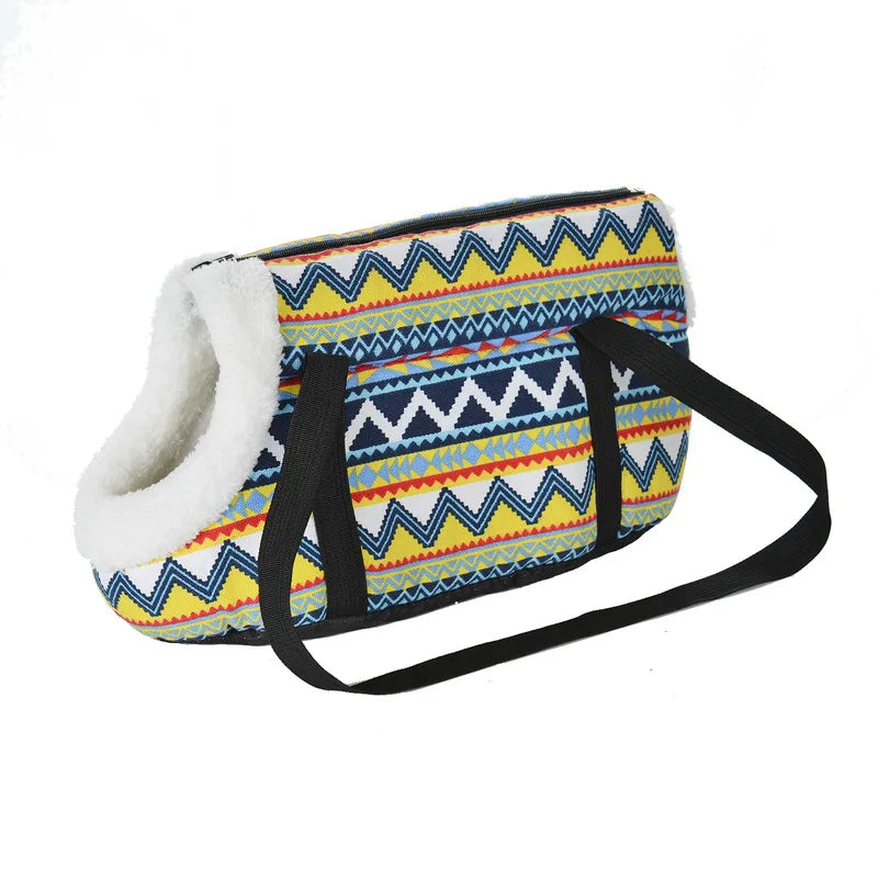 Soft Breathable Pet Carrier Backpack for Small Dogs & Cats — Sling Shoulder Bag, Sizes S & L (40×18×20 cm / 15.7×7.1×7.9 in; 50×23×28 cm / 19.7×9.1×11 in)