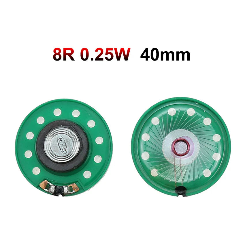 Horn Loudspeaker Driver 2-Pack | 8Ω, 16Ω, 32Ω | 0.25W–0.5W | 20–40mm (0.79–1.57 in) Diameter Options