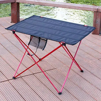 Portable Foldable Camping Table Ultralight 6061 Aluminum Picnic & Outdoor Side Table – 2 Sizes 22x17x15 in / 56x43x38 cm & 30x22x20.5 in / 76x56x52 cm