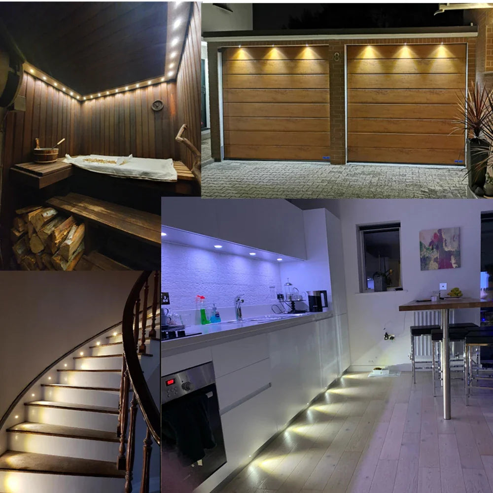 1W Mini LED Recessed Spotlight — 12V Dimmable IP65 15mm (0.59 in) Cutout 30°/120° Showcase & Ceiling Downlight