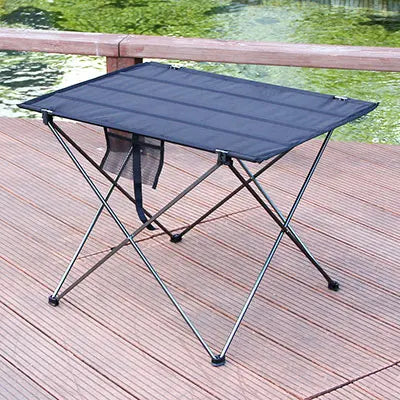 Portable Foldable Camping Table Ultralight 6061 Aluminum Picnic & Outdoor Side Table – 2 Sizes 22x17x15 in / 56x43x38 cm & 30x22x20.5 in / 76x56x52 cm