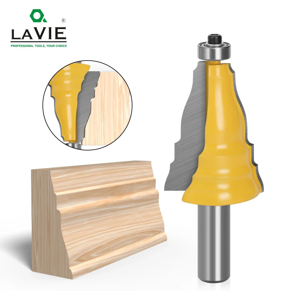 1PC Tenon Router Bit 12mm / 12.7mm (1/2 in) Shank 38.1mm Cutter for Door & Window Casing Armrest – Carbide Tip Woodworking