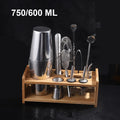 Stainless Steel Boston Cocktail Shaker — 18.6oz (550ml) & 25.4oz (750ml) Martini Mixer for Home Bar & Bartenders