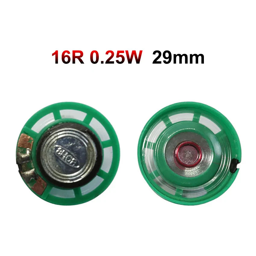 Horn Loudspeaker Driver 2-Pack | 8Ω, 16Ω, 32Ω | 0.25W–0.5W | 20–40mm (0.79–1.57 in) Diameter Options