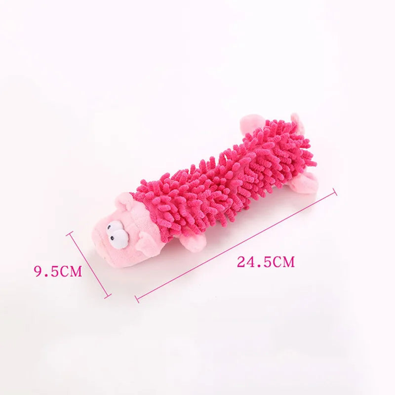 Durable Plush Squeaky Dog Chew Toy for Small Dogs, Animal Shape Puppy Toy for Chihuahua Yorkie Bichon