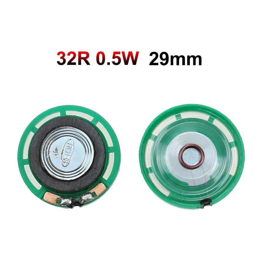 Horn Loudspeaker Driver 2-Pack | 8Ω, 16Ω, 32Ω | 0.25W–0.5W | 20–40mm (0.79–1.57 in) Diameter Options