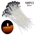 100-Pack Multi-Size Cotton Candle Wicks for Glass Bottle & Aromatherapy DIY Candle Making