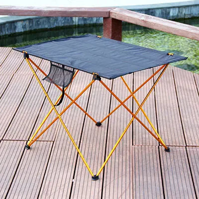 Portable Foldable Camping Table Ultralight 6061 Aluminum Picnic & Outdoor Side Table – 2 Sizes 22x17x15 in / 56x43x38 cm & 30x22x20.5 in / 76x56x52 cm