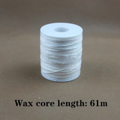 Pre-Waxed Cotton-Core Candle Wicks with Metal Sustainer Tabs, 100-Pack, 1.0–7.9 in (2.6–20 cm) for DIY Candle Making
