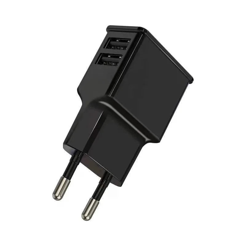 Universal 5V USB Power Adapter Charger — 1A/2A AC to DC 100–240V Converter with EU/US Plug Options
