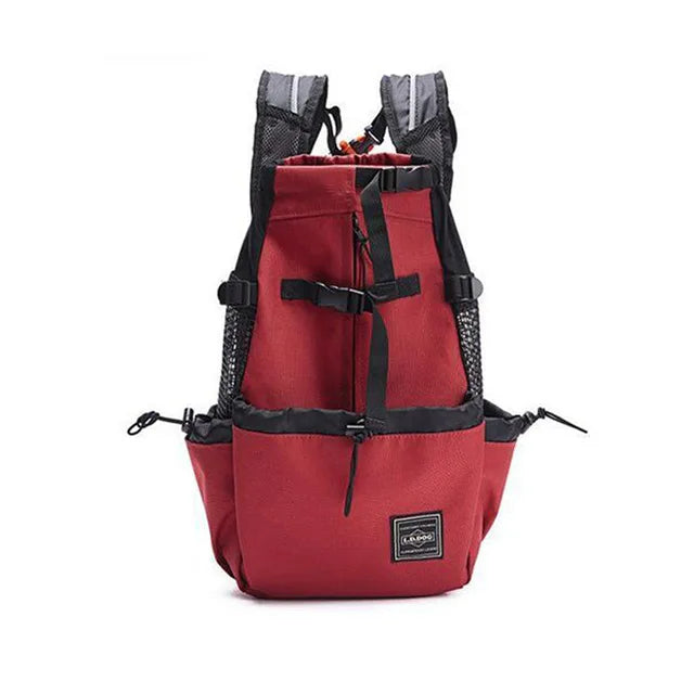 Breathable Dog Carrier Backpack for Travel, Hiking & Motorcycle – Mesh Pet Backpack
