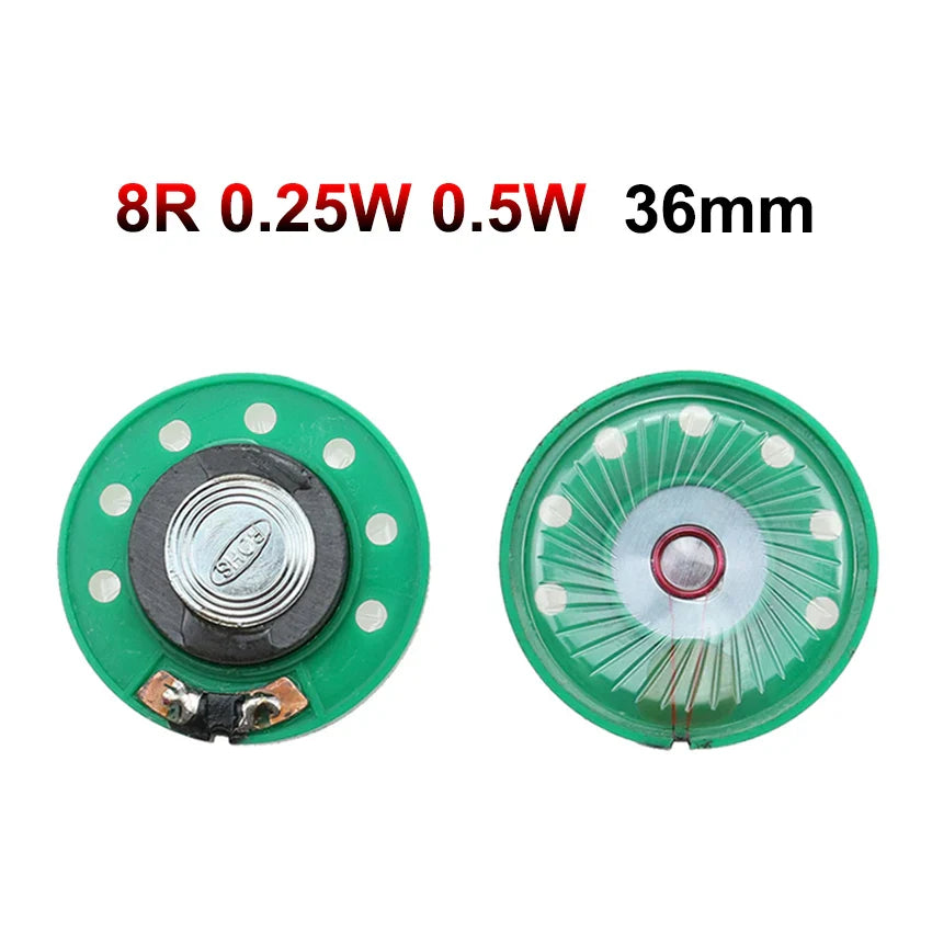Horn Loudspeaker Driver 2-Pack | 8Ω, 16Ω, 32Ω | 0.25W–0.5W | 20–40mm (0.79–1.57 in) Diameter Options