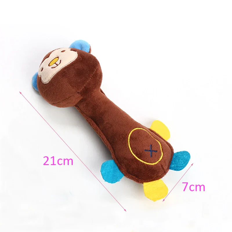 Durable Plush Squeaky Dog Chew Toy for Small Dogs, Animal Shape Puppy Toy for Chihuahua Yorkie Bichon