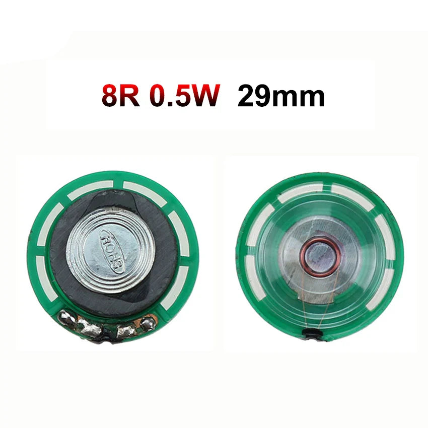 Horn Loudspeaker Driver 2-Pack | 8Ω, 16Ω, 32Ω | 0.25W–0.5W | 20–40mm (0.79–1.57 in) Diameter Options