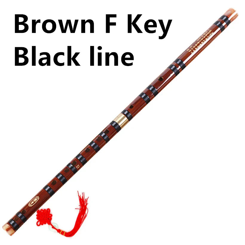 Bamboo Dizi Transverse Flute – Professional Woodwind Instrument in C D E F G Keys, 5 Colors