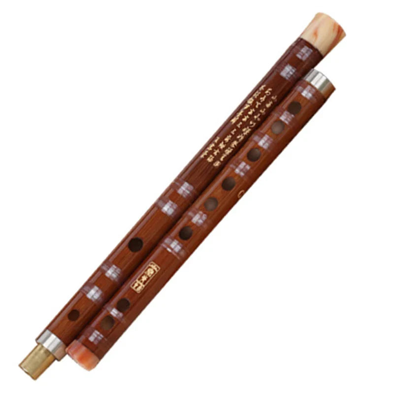 Bamboo Dizi Transverse Flute – Professional Woodwind Instrument in C D E F G Keys, 5 Colors