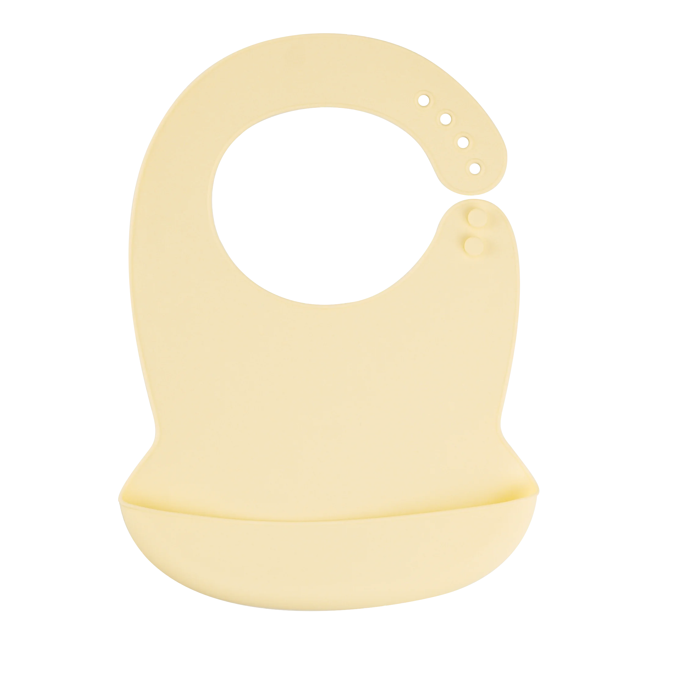 Silicone Baby Bib Waterproof Adjustable Cartoon Banana Feeding Bib with Pocket BPA-Free for 1-3 Years
