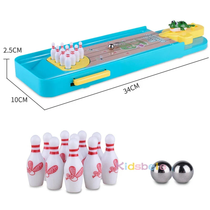 Mini Desktop Bowling Game for Kids, Tabletop Interactive Parent-Child Educational Toy