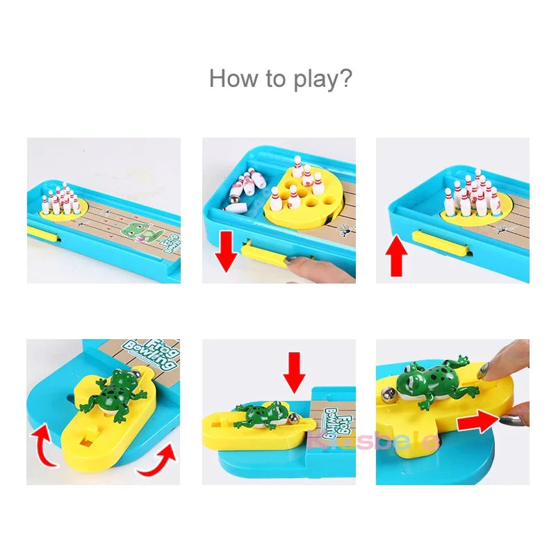 Mini Desktop Bowling Game for Kids, Tabletop Interactive Parent-Child Educational Toy