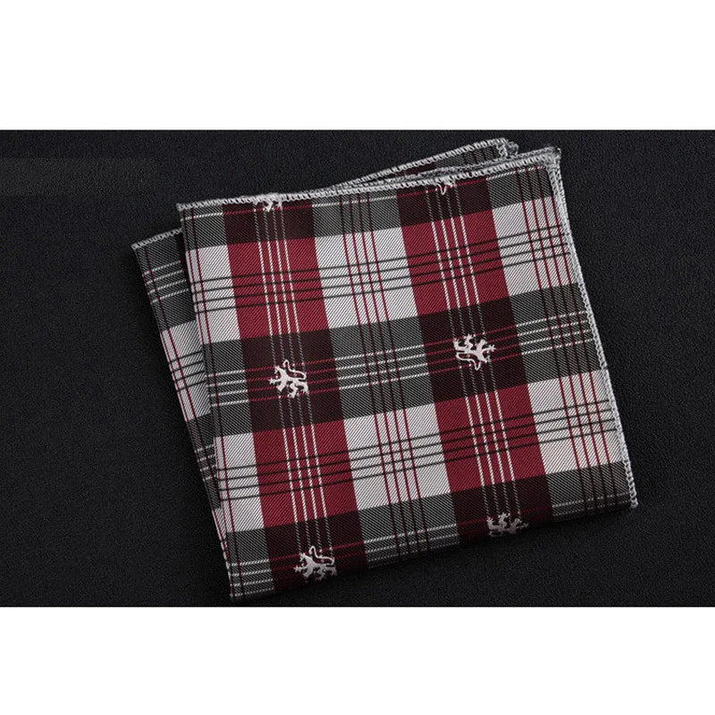 Men's Polyester Pocket Square Handkerchief Polka Dot Striped Floral Print 9 x 9 in (23 x 23 cm)