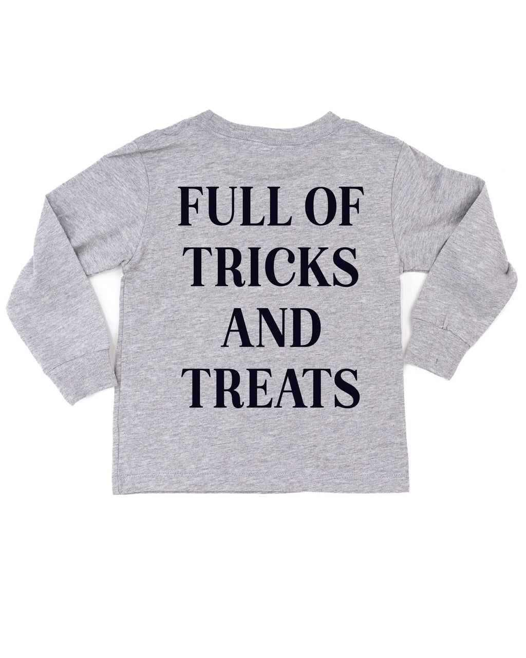 Full of Tricks and Treats - Embroidered Child Long Sleeve Tee