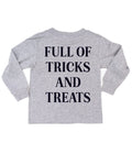 Full of Tricks and Treats - Embroidered Child Long Sleeve Tee