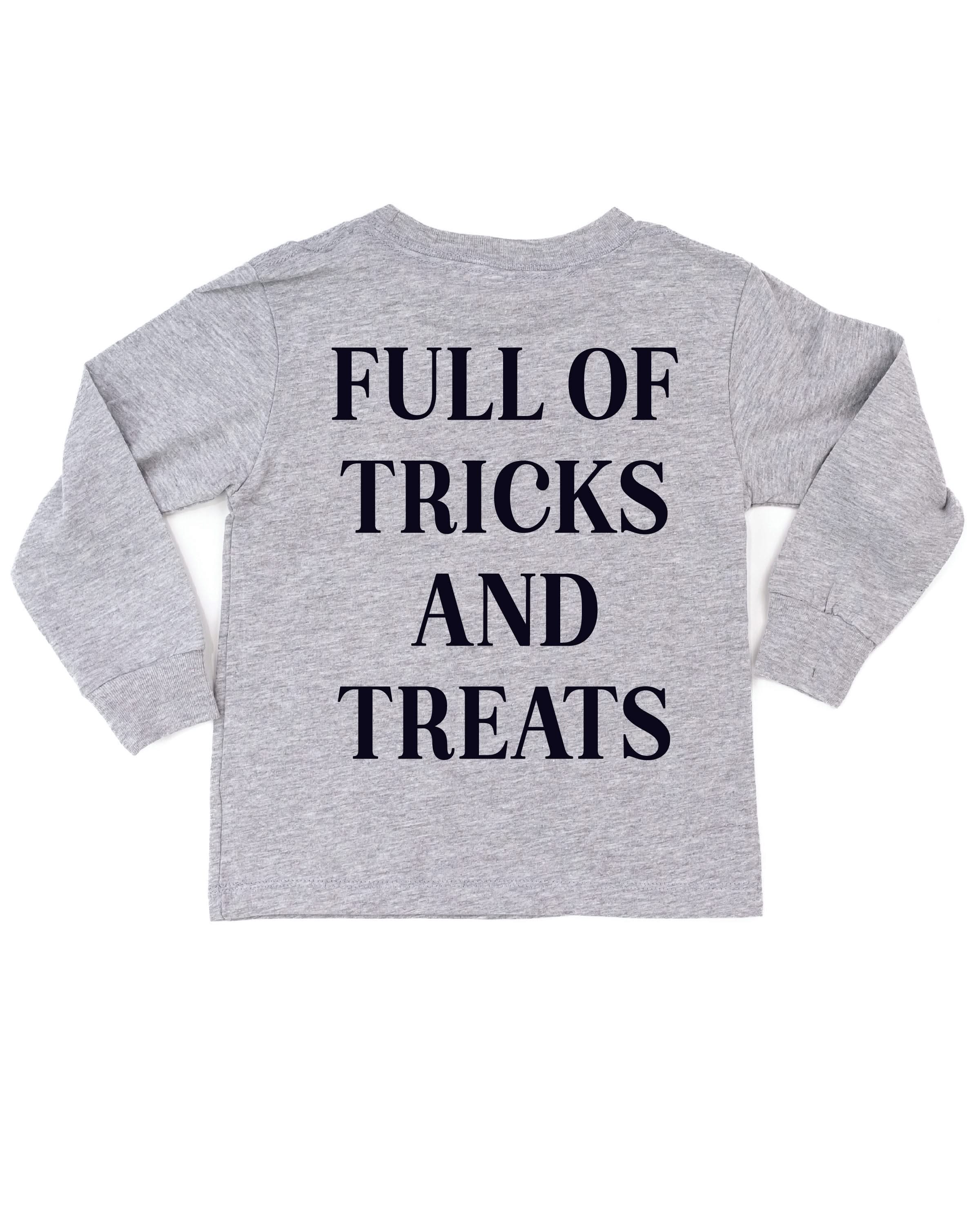 Full of Tricks and Treats - Embroidered Child Long Sleeve Tee