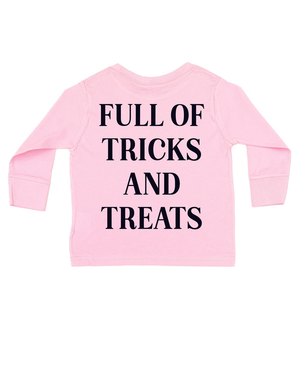 Full of Tricks and Treats - Embroidered Child Long Sleeve Tee