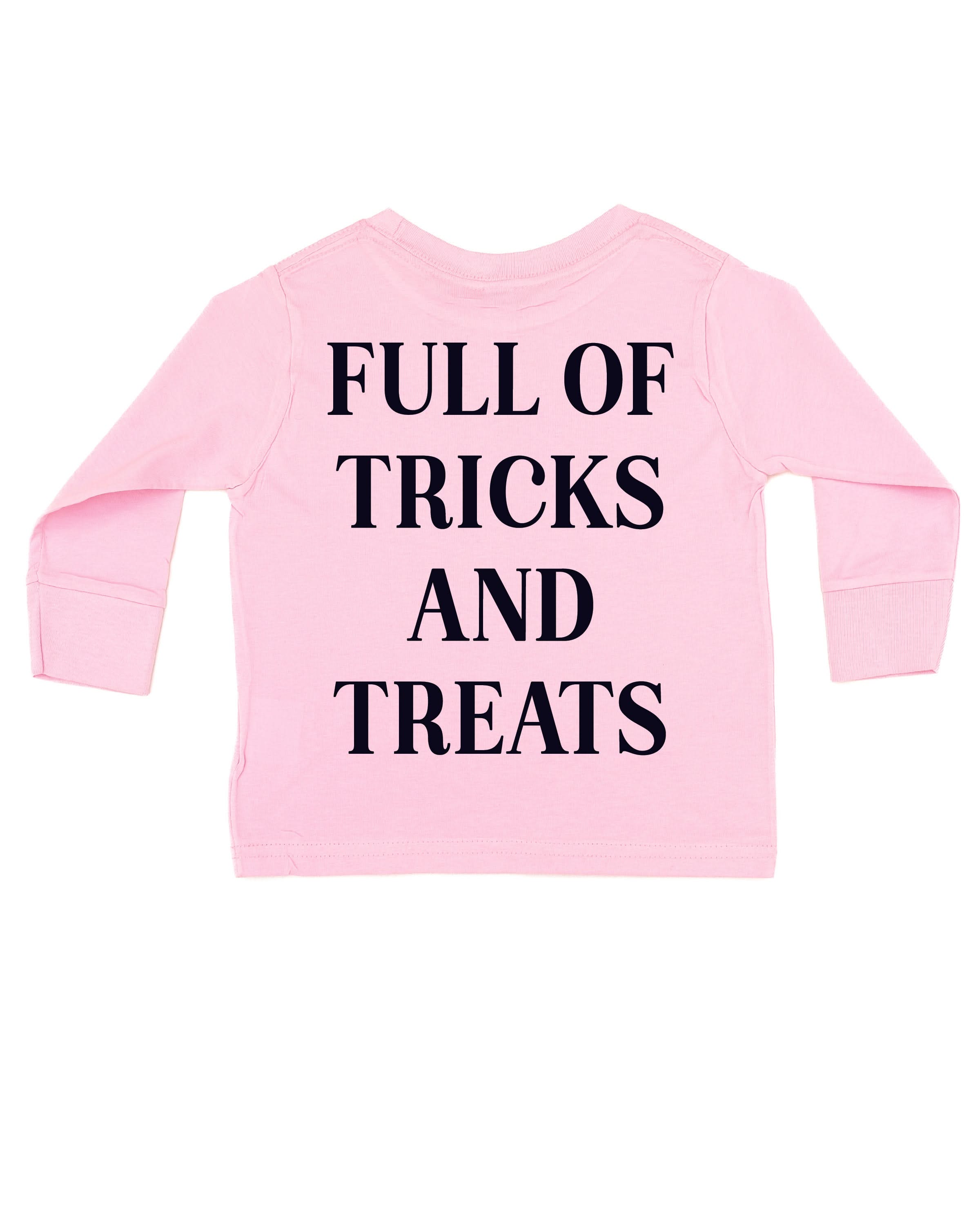Full of Tricks and Treats - Embroidered Child Long Sleeve Tee