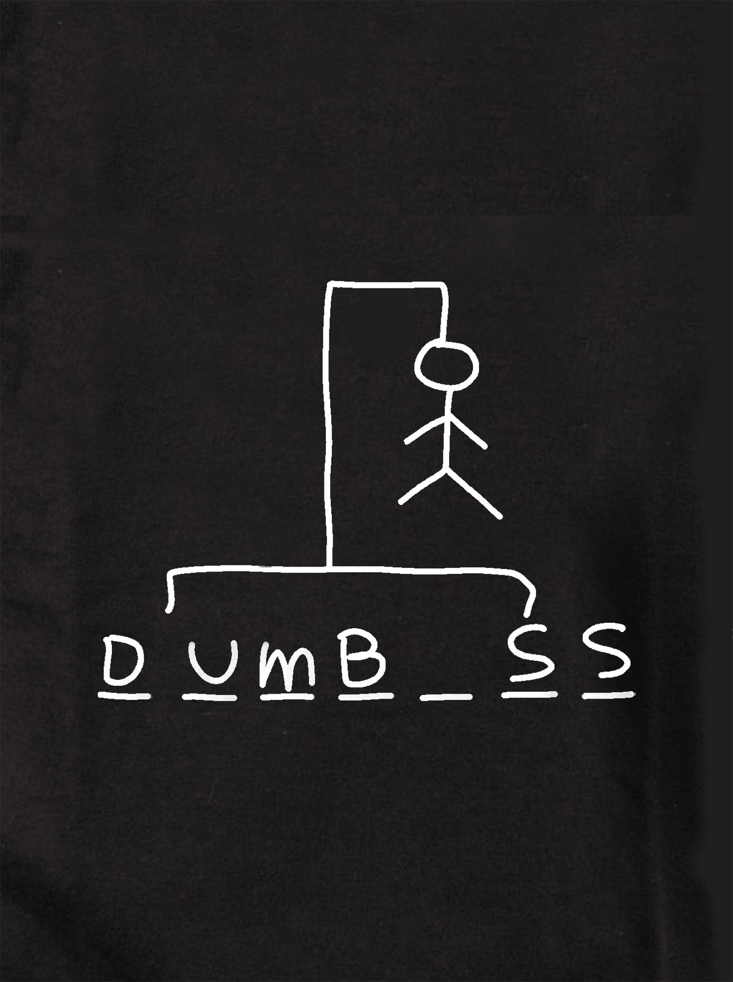 Hangman Dumbass Kids T-Shirt