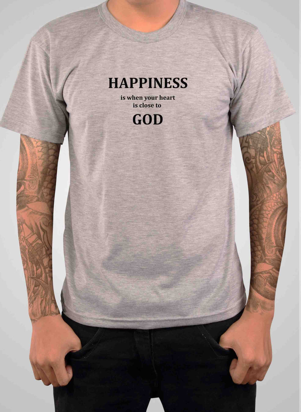 Happiness is when your HEART is close to GOD T-Shirt