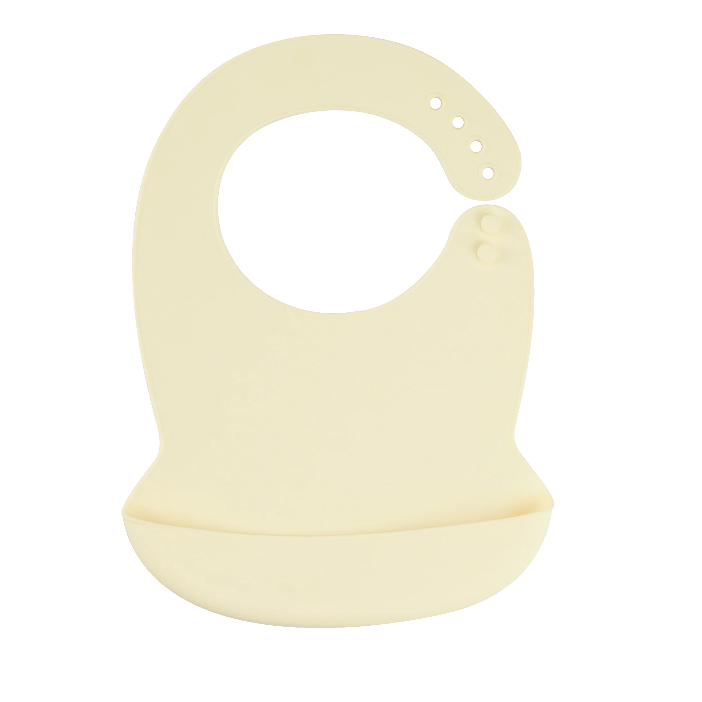 Silicone Baby Bib Waterproof Adjustable Cartoon Banana Feeding Bib with Pocket BPA-Free for 1-3 Years